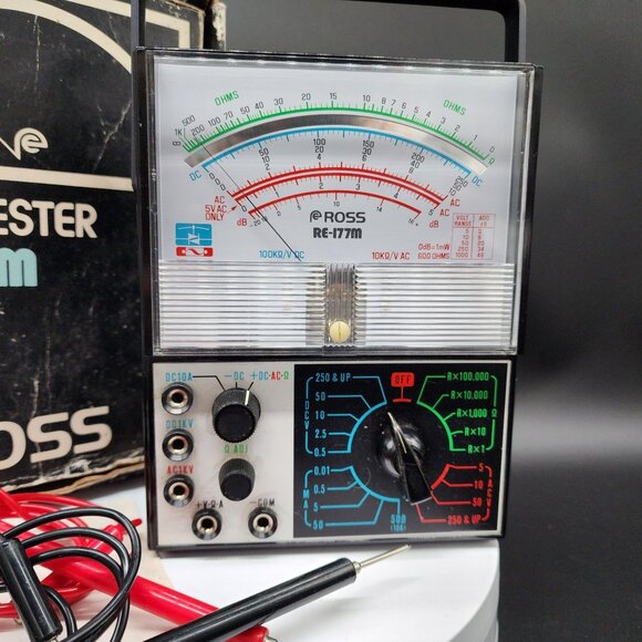 Vintage Ross RE-177M Multitester Volt-Ohm-Milliammeter Instruction Manual & Box - Picture 3 of 10